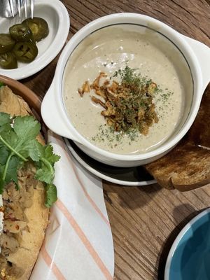 Mushroom soup  at ByTOFU in Seoul