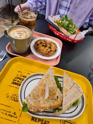 Put the cookie in the coffee at ByTOFU in Seoul