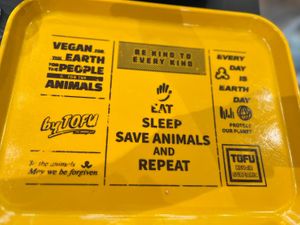 Cute serving tray   at ByTOFU in Seoul