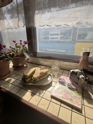 Eggless sandwich with strawberry jam   at ByTOFU in Seoul