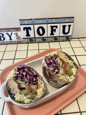 New eggless egg wrap   at ByTOFU in Seoul