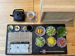 Vegan set  at Coil in Kanazawa