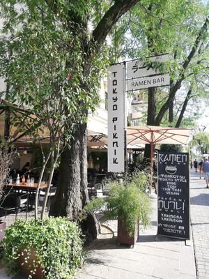 Terrace at Tokyo Piknik in Ljubljana