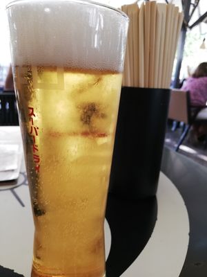 Lager beer at Tokyo Piknik in Ljubljana