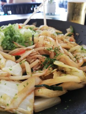 Noodles with vegetables at Tokyo Piknik in Ljubljana