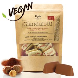 This is our bestseller! Italian Gianduja chocolate 150g served in a Kraft pouch! at Veyou in Sheffield