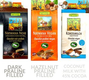 This is an extraordinary Swiss chocolate from German brand Rapunzel. Choose among an ever increasing range of flavours. at Veyou in Sheffield