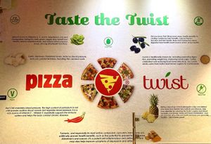 Cool & educational mural inside at Pizza Twist in Sacramento