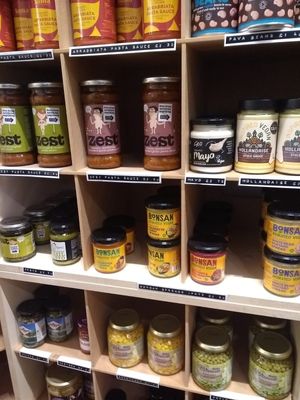 Vegan Sauces at The Eco Larder - Howe St in Edinburgh