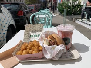 Outside seating area  at Neat - Soho in London