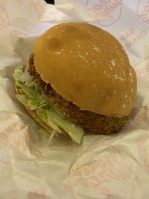 Chicken burger at Neat - Soho in London