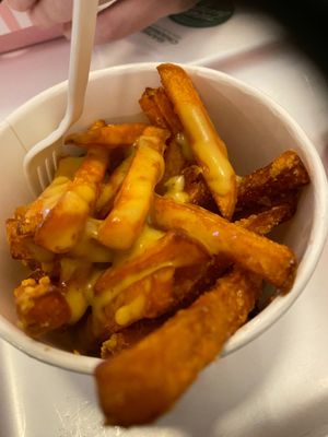 Cheesy sweet potato fries at Neat - Soho in London