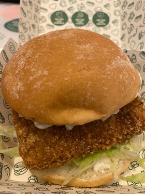 Filet no fish burger at Neat - Soho in London