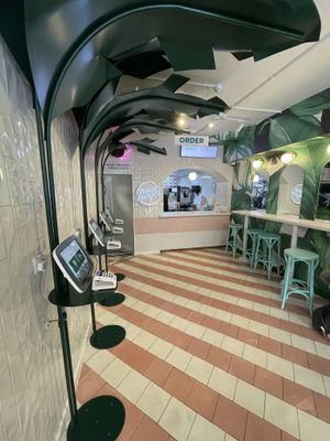 The exotic indoor furniture  at Neat - Soho in London