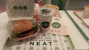 Delicious burger at Neat - Soho in London