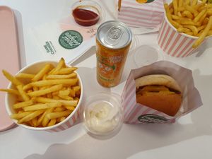 Smash Cheese Burger Combo at Neat - Soho in London