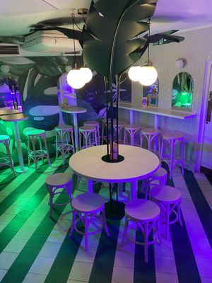 Downstairs seating  at Neat - Soho in London