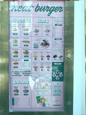 Menu (June 2023) at Neat - Soho in London