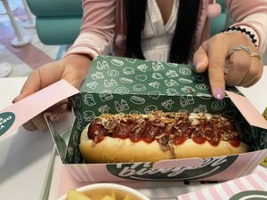 Hot dog   at Neat - Soho in London