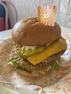 Fried Chick'n Sandwich (with extra Chick'n Patty and Cheez Slice)  at Neat - Soho in London