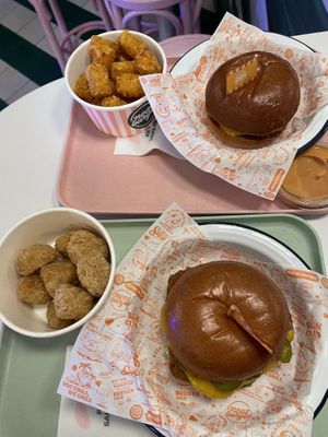 Tater tots and cheez bites as sides  at Neat - Soho in London