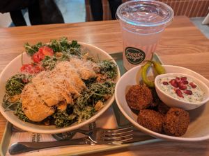 New menu: cesar salad, falafels with tzatziki at Neat - Soho in London
