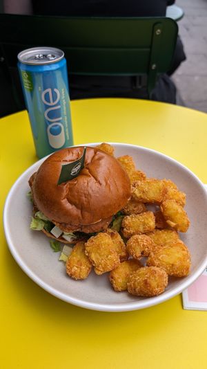 Chyken burger at Neat - Soho in London