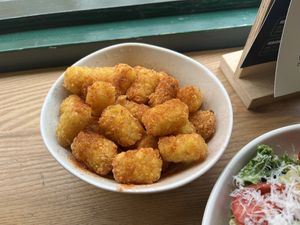 Tater tots with spicy salt  at Neat - Soho in London