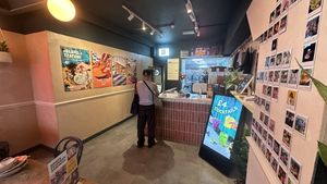 Inside self-serve ordering   at Neat - Soho in London