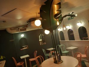 Downstairs seating area. at Neat - Soho in London