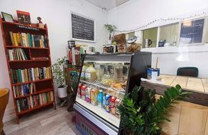   at Thyme Cafe and Bookstore in Winnipeg