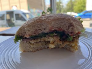   at Thyme Cafe and Bookstore in Winnipeg