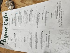  at Thyme Cafe and Bookstore in Winnipeg