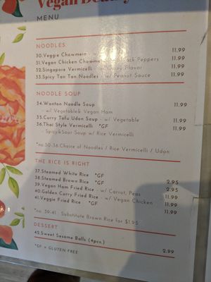 Menu2 at Vegan Deadly Sins in Sacramento