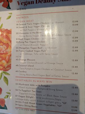 Menu4 at Vegan Deadly Sins in Sacramento