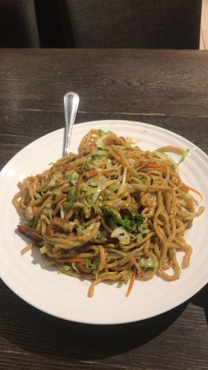 Vegan Chicken Chowmein  at Vegan Deadly Sins in Sacramento