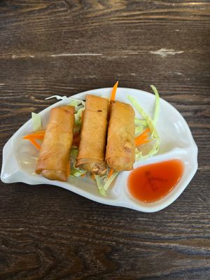 #1 Crunchy Fried Spring Rolls at Vegan Deadly Sins in Sacramento