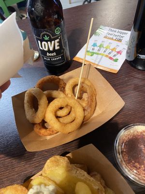 Onion rings  at Van Ver Burger in Turin