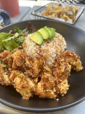 Tempura bowl  at Hanami - Asian Fusion in Coolum Beach