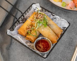 Vege spring Roll  at Hanami - Asian Fusion in Coolum Beach