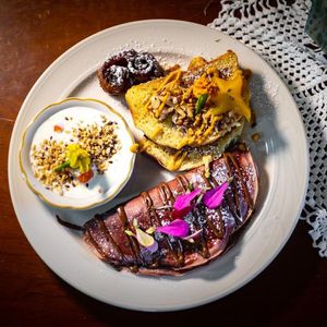 dish at Mimosa Brunch Farm To Table in Aguada