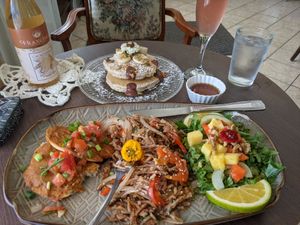 Fancy brunch is served! at Mimosa Brunch Farm To Table in Aguada