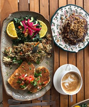 Vegan platter!   at Mimosa Brunch Farm To Table in Aguada