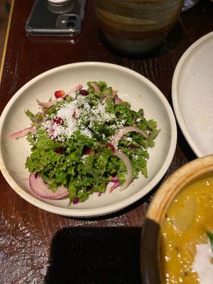 Kale salad  at INDU Dining in Sydney