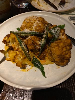 Cauliflower curry  at INDU Dining in Sydney