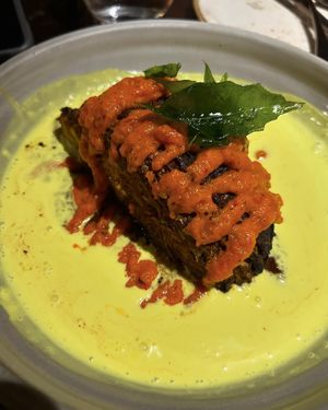 Grilled cabbagee  at INDU Dining in Sydney