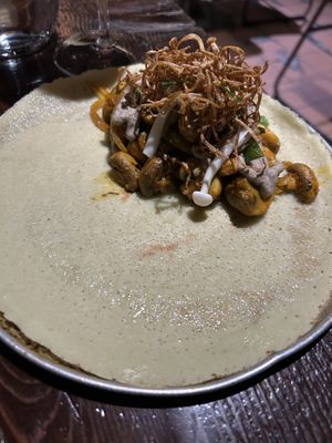 Mushroom dosa   at INDU Dining in Sydney