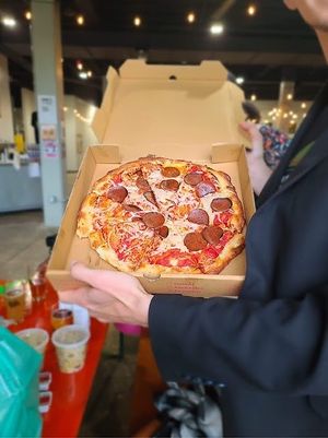 Vegan pepperoni at Pizza Loko in Washington