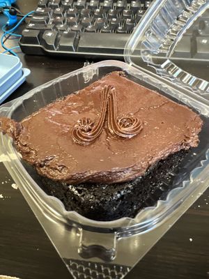 Rich & delicious vegan chocolate cake!!  at Dee's Vegan To-Go in Charlotte