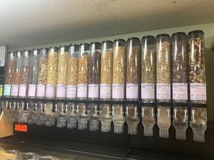Bulk Nut selection at George Street Co-op & Cafe in New Brunswick